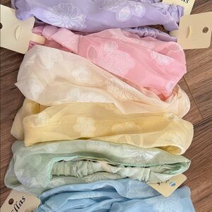 Floral Headbands Set - Pastel Colors